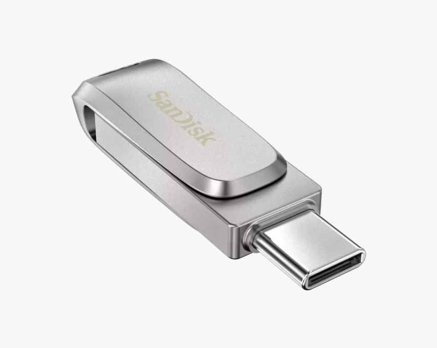 SanDisk Ultra Dual Drive Luxe unidad flash USB 128 GB USB Type-A / USB Type-C 3.2 Gen 1 (3.1 Gen 1) Acero inoxidable