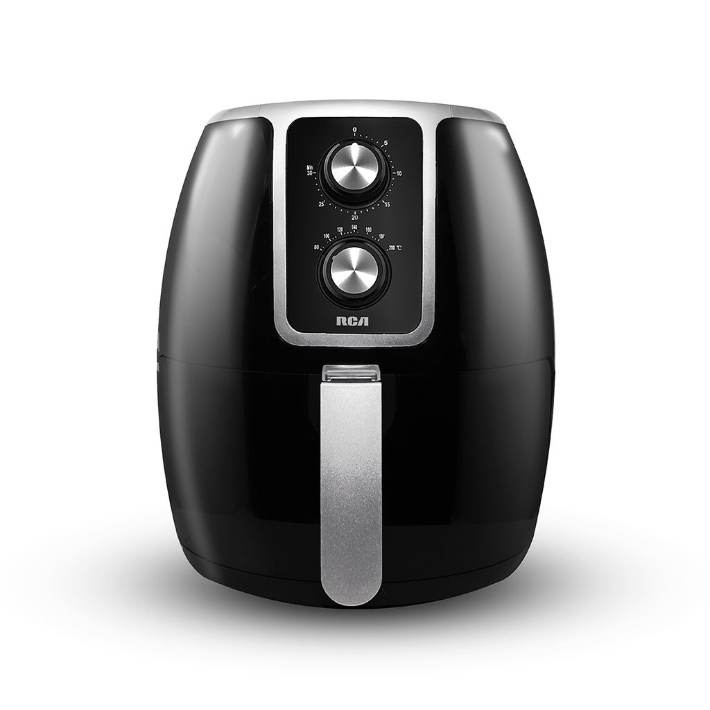 RCA RC-101 freidora Sencillo 3.5 L Independiente 1300 W Freidora de aire caliente Negro, Plata, 200 °C, 30 min