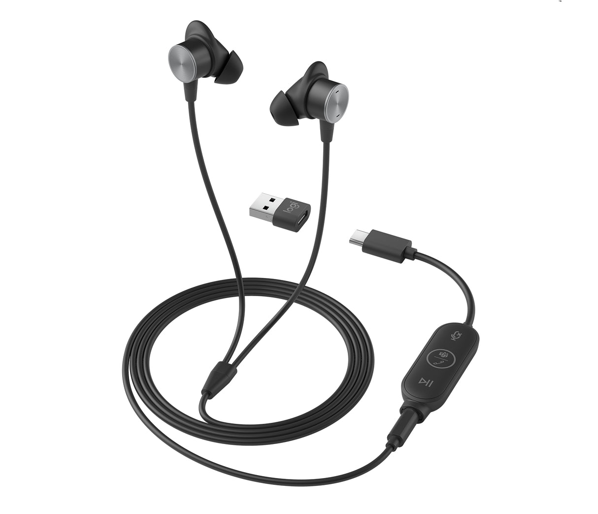 Logitech Zone Wired Earbuds Auriculares Auriculares Dentro de oído Oficina/Centro de llamadas Binaural