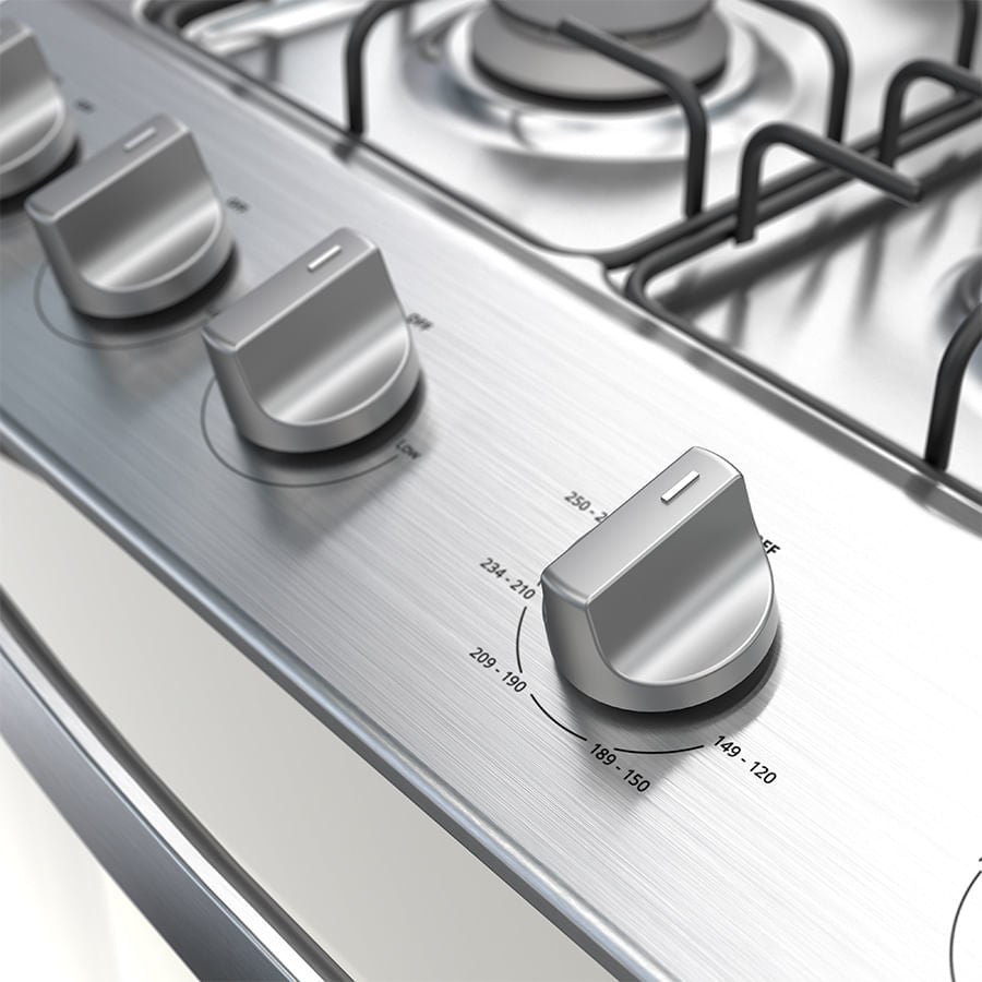 Whirlpool WFR3200D cocina Cocina independiente Gas Encimera de gas Gris