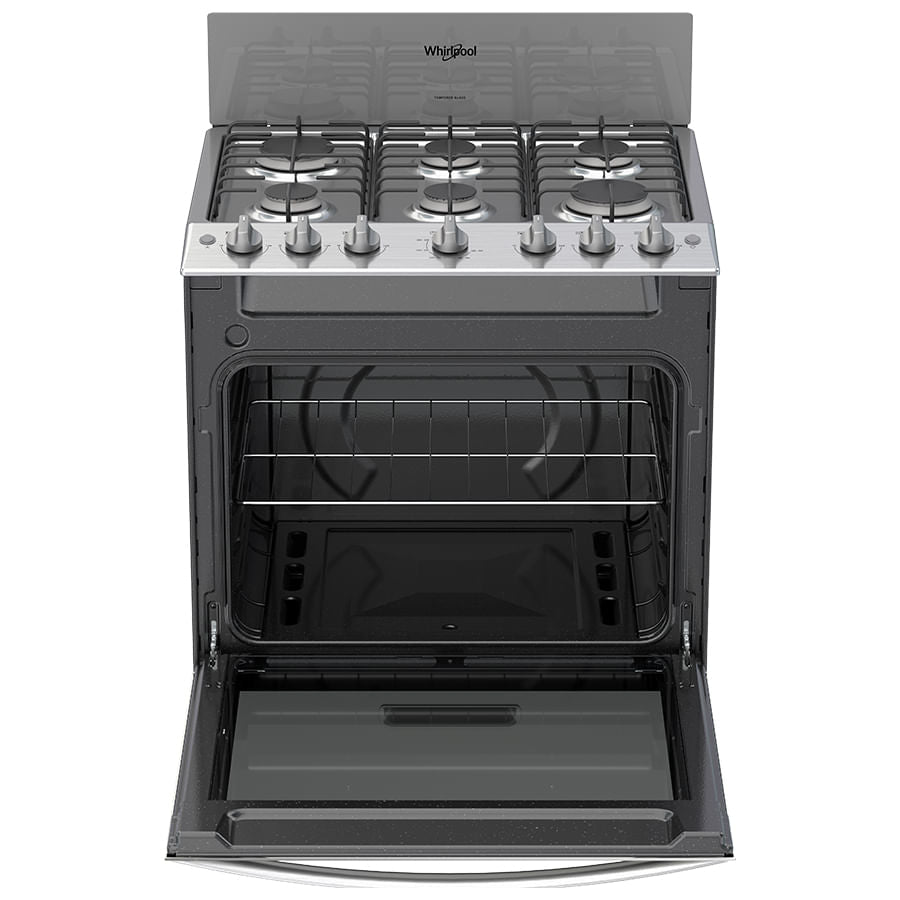 Whirlpool WFR3200D cocina Cocina independiente Gas Encimera de gas Gris