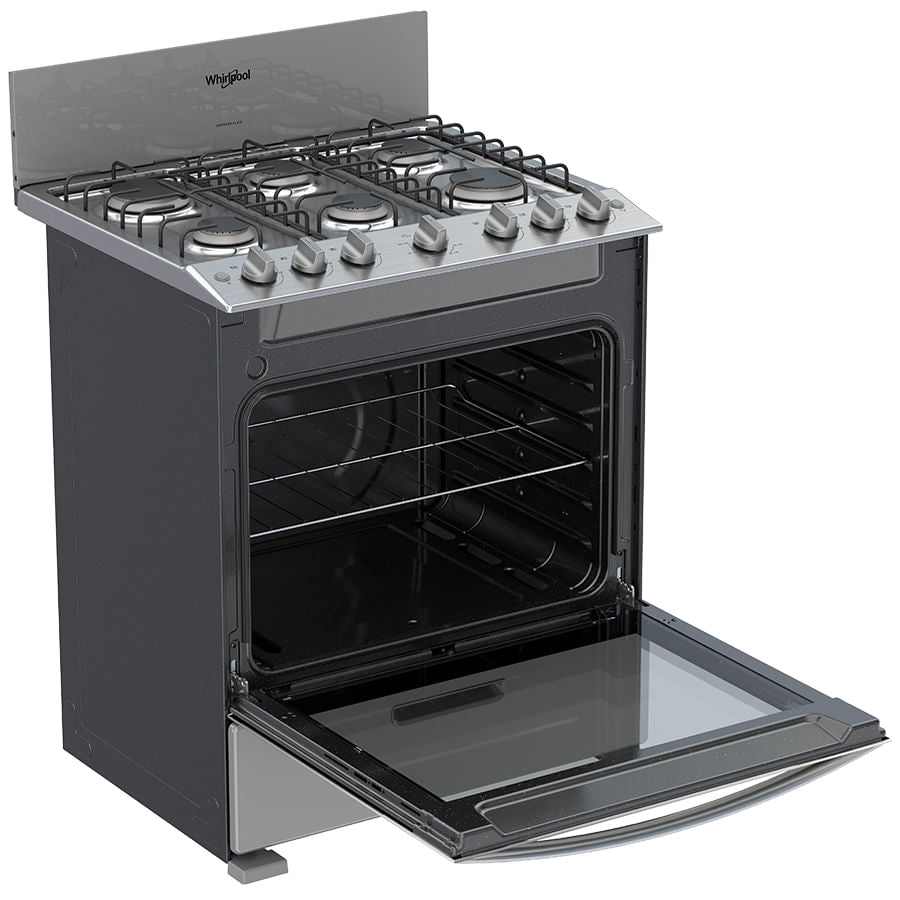 Whirlpool WFR3200D cocina Cocina independiente Gas Encimera de gas Gris