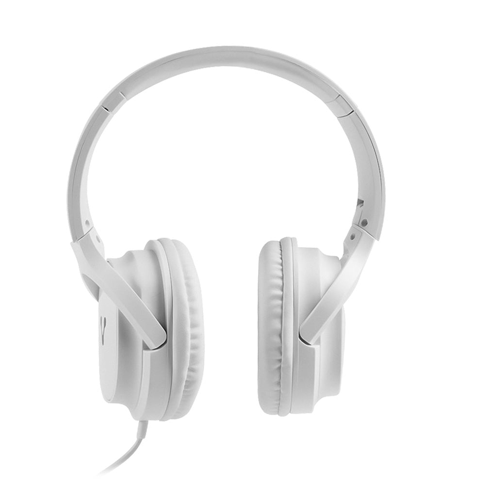 Vorago HP-301-WH audífono y auriculare Audífonos Alámbrico Diadema Llamadas/Música Blanco, 20 - 20000 Hz, 183 g