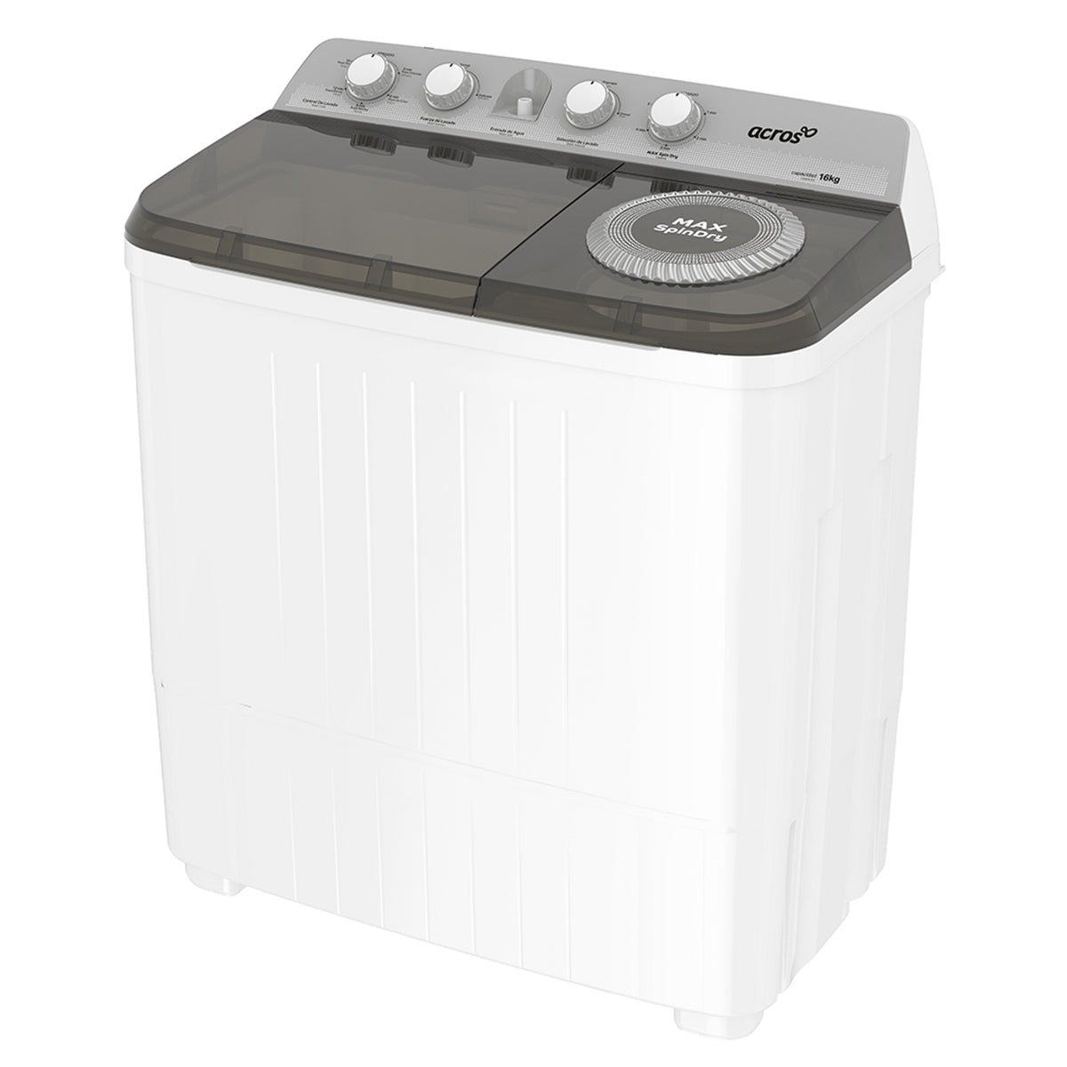 Acros ALD1645JE lavadora Carga superior 16 kg Blanco