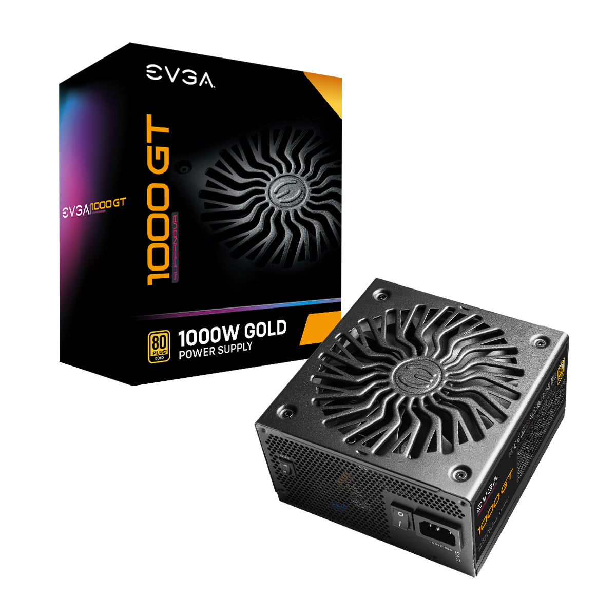 EVGA SuperNOVA 1000 GT unidad de fuente de alimentación 1000 W 24-pines ATX Negro, 100 - 240 V, 130 W