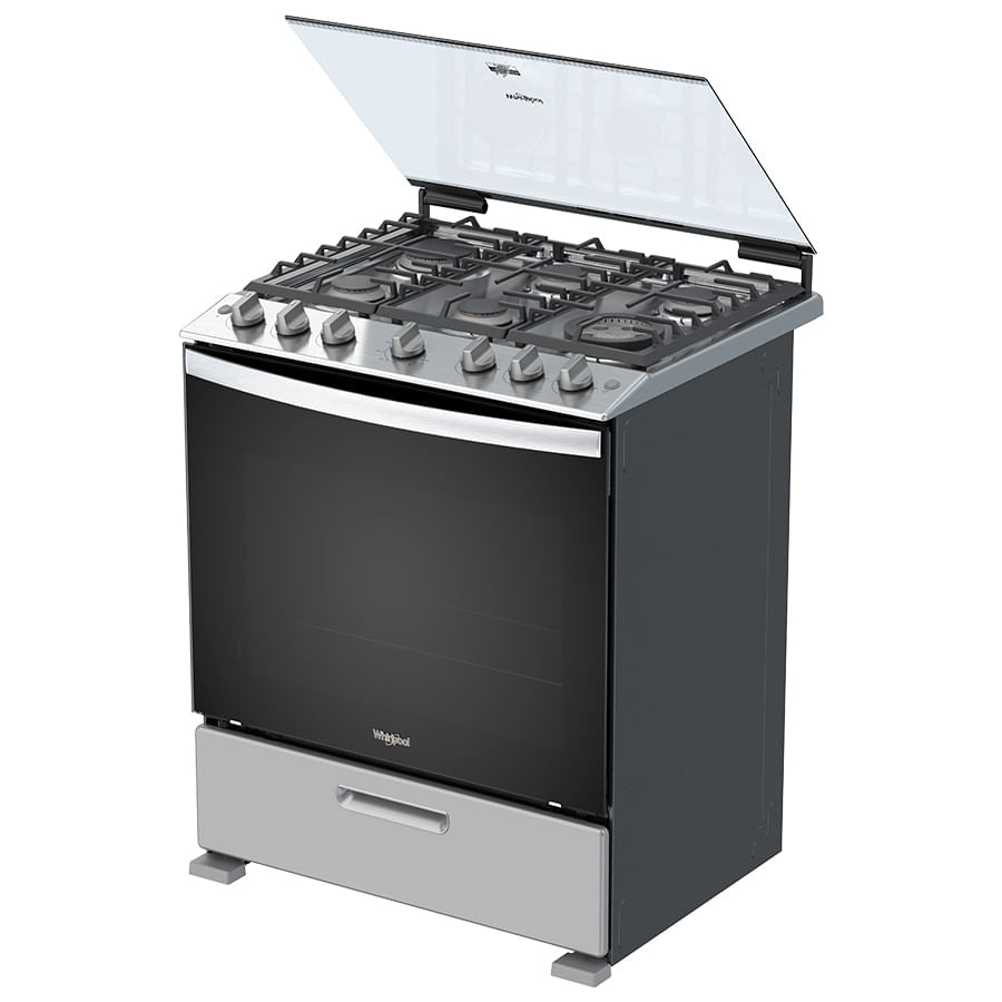 Whirlpool WFR5000D cocina Cocina independiente Gas Encimera de gas Gris
