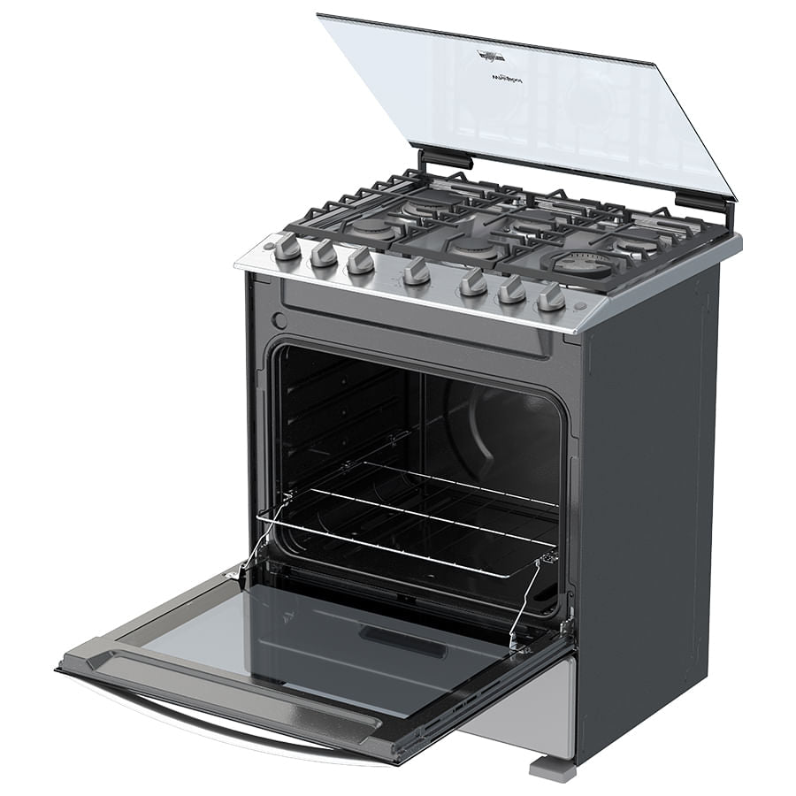 Whirlpool WFR5000D cocina Cocina independiente Gas Encimera de gas Gris