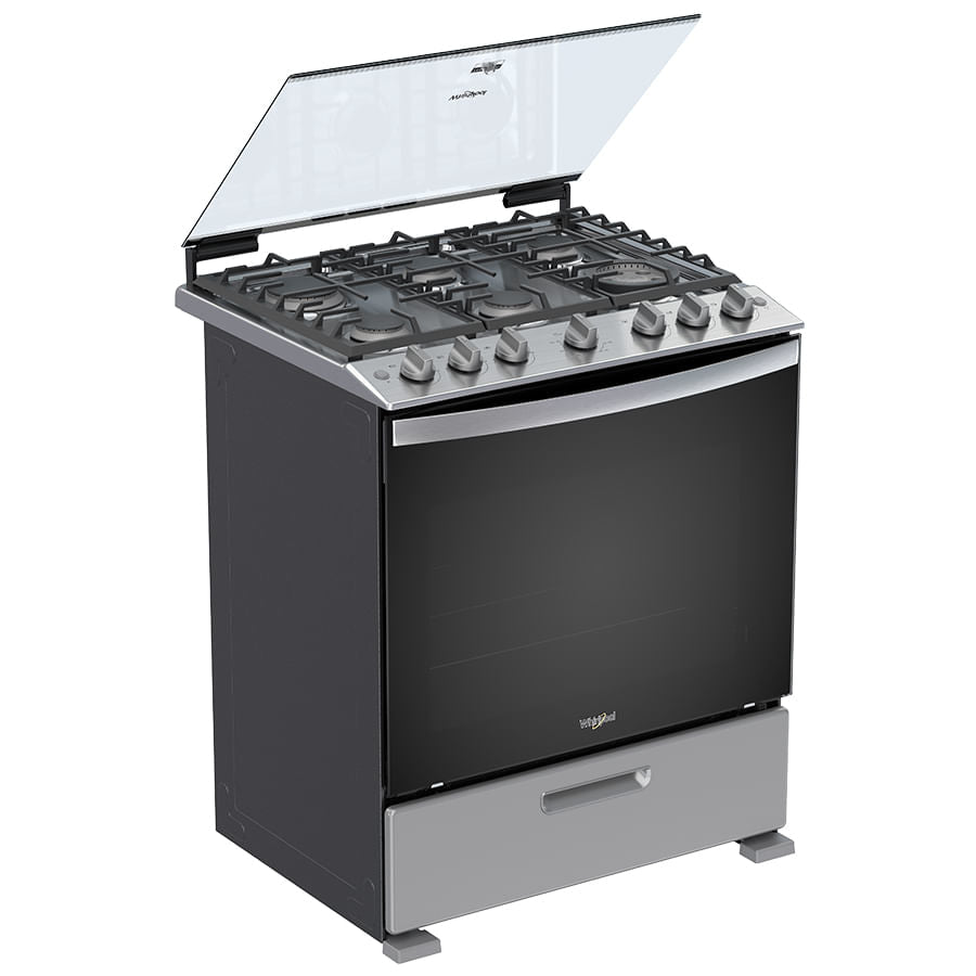 Whirlpool WFR5000D cocina Cocina independiente Gas Encimera de gas Gris