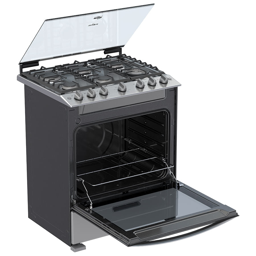 Whirlpool WFR5000D cocina Cocina independiente Gas Encimera de gas Gris