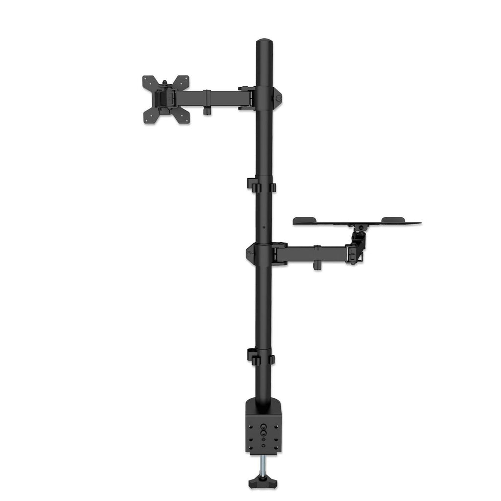 Manhattan Soporte para escritorio combinado con brazo para monitor y soporte para laptop Monitor Negro