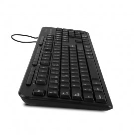 Vorago KB-204 teclado Universal USB Español Negro, Tamaño completo (100%), Alámbrico