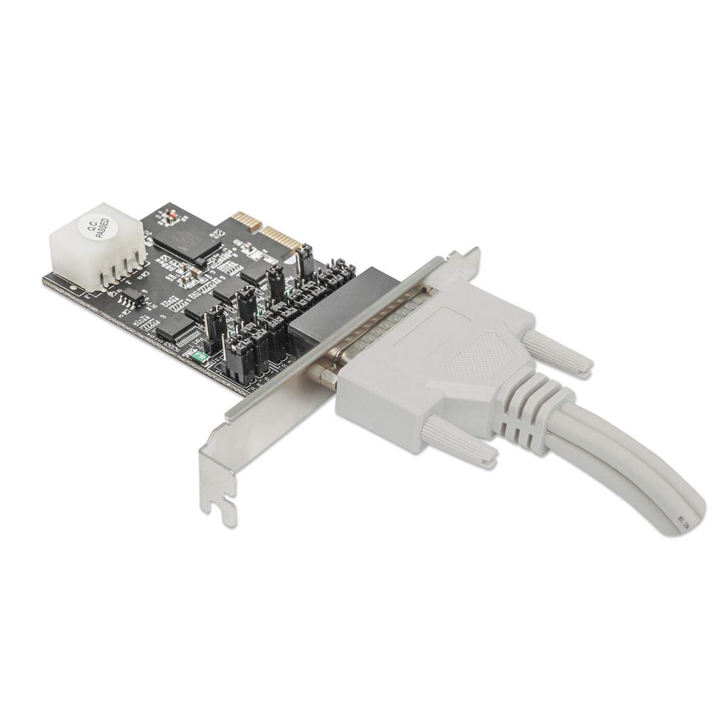 Manhattan Tarjeta Serial PCI Express de 4 puertos tarjetas y adaptadores de interfaz PCIe VGA PCIe 2.0 Si