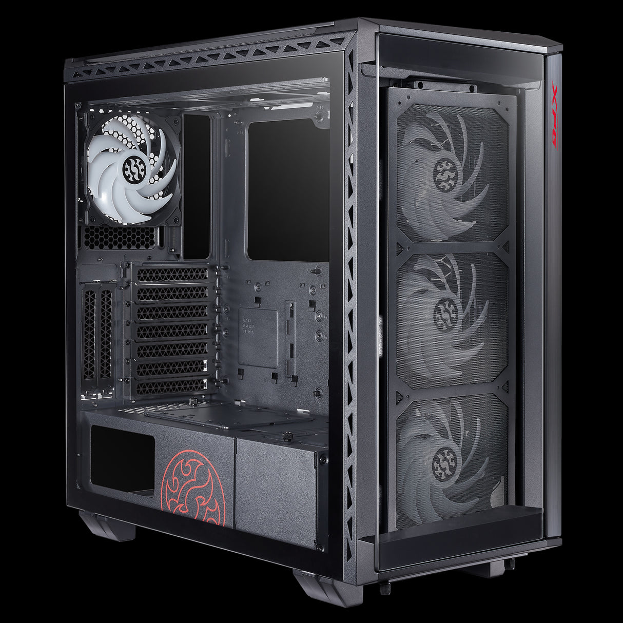 XPG BATTLECRUISER Torre Media Negra carcasas ordenador SPCC Midi Tower PC Negro