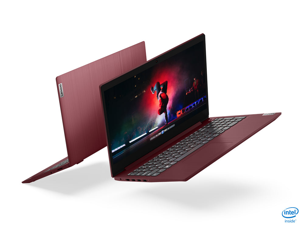 Lenovo IdeaPad 3 15IML05 Laptop Cherry Red Portátil Cereza (fruta), Rojo Concha