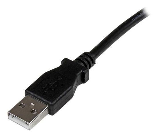 StarTech.com Cable Adaptador USB de 1m para Impresora Acodado - 1x USB A Macho - 1x USB B Macho en Ángulo Derecho