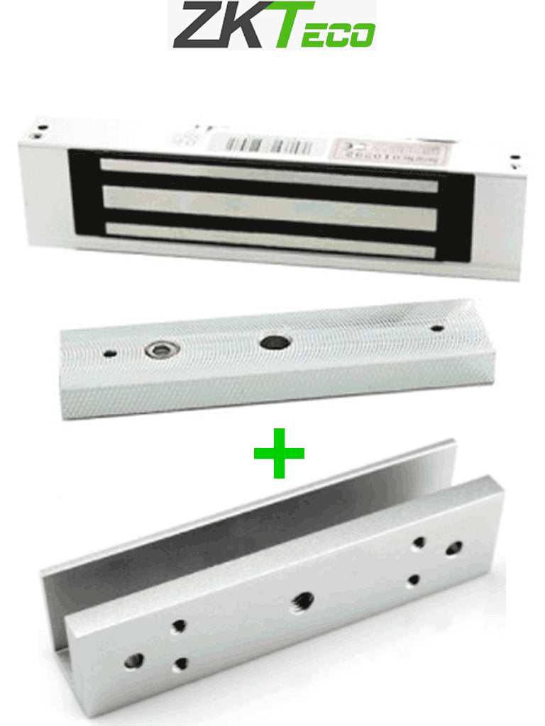 ZKTeco LMB1805 + LMB-180U cerradura electromagnética 120 kg, 500 mA | Cerraduras electromagnéticas