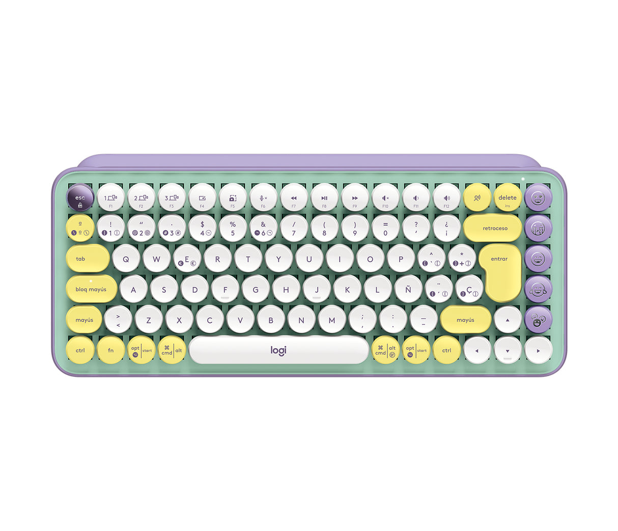Logitech POP Keys Teclado Universal Inalámbrico Bluetooth Interruptor mecánico