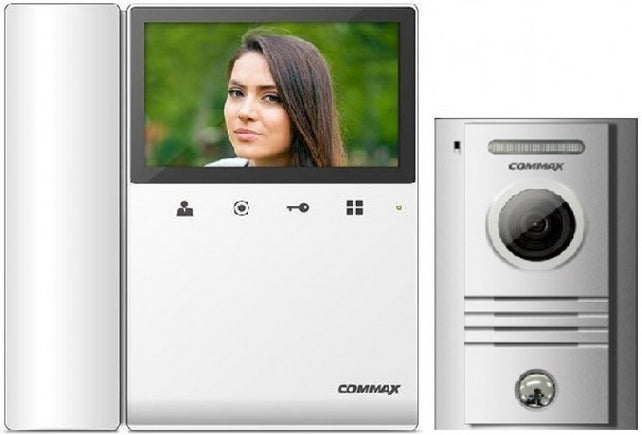 COMMAX CDV43KDRC40K sistema de intercomunicación de video 10,9 cm (4.3") Gris, Metálico