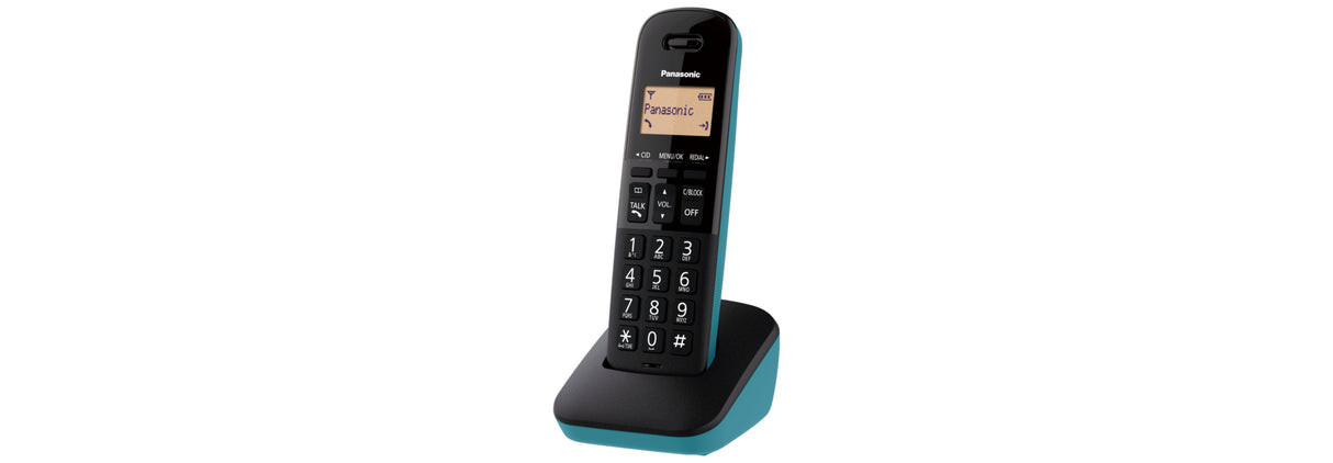 Panasonic KX-TGB310 Teléfono DECT Identificador de llamadas Negro, Azul, Terminal inalámbrico