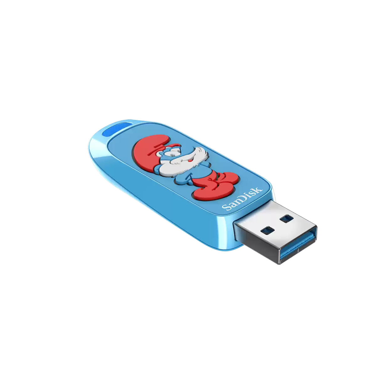 SanDisk Smurf unidad flash USB 64 GB USB tipo A 3.2 Gen 1 (3.1 Gen 1) Azul, 130 MB/s, Sin tapa
