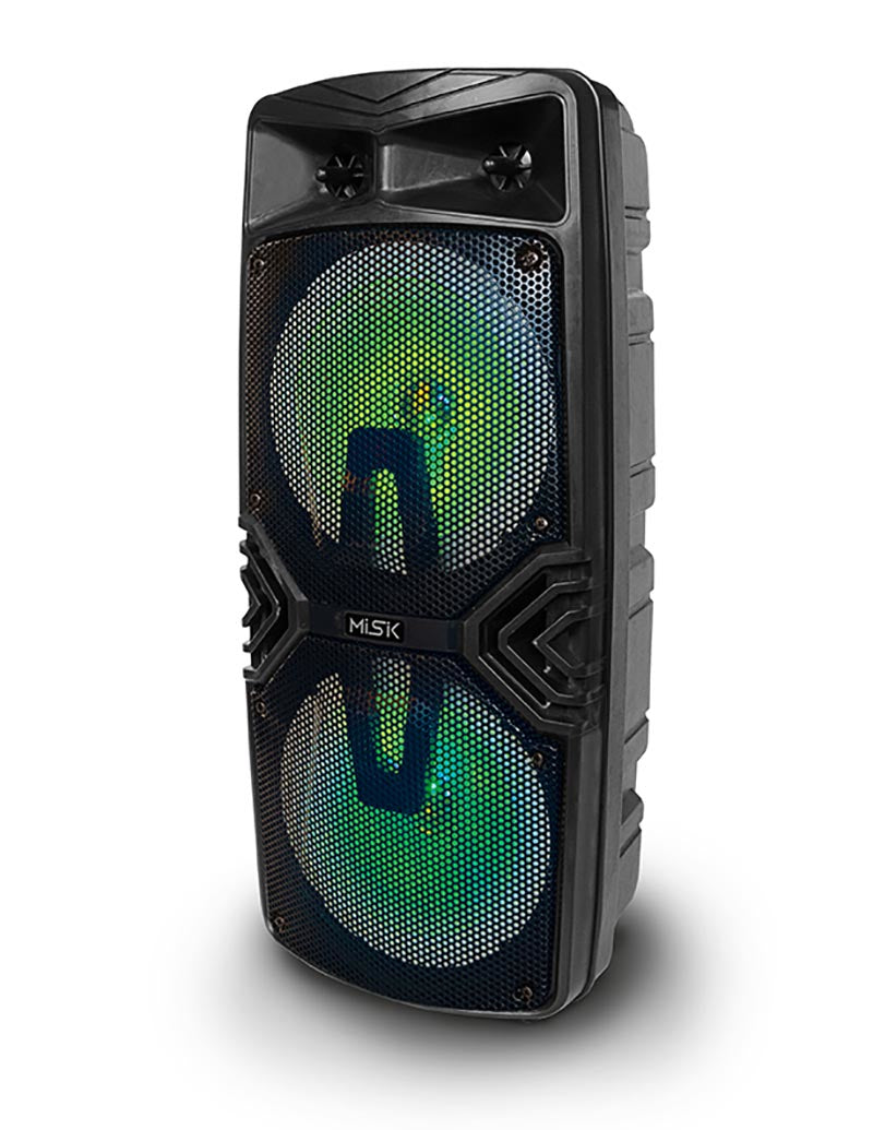Misik MB158 altavoz portátil y para fiesta Negro, Gama completa, 4500 W, Inalámbrico y alámbrico