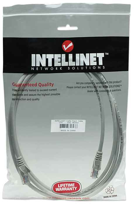 CABLE INT PATCH 5.0M (14.0 F) CAT 5E UTP GRIS CABLE DE RED