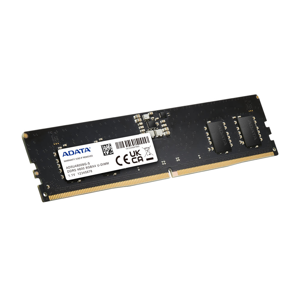 MEMORIA RAM ADATA DDR5 UDIMM 8GB 4800MHZ PREMIER 40CL ECC 1.1V 288PIN AD5U48008G-S