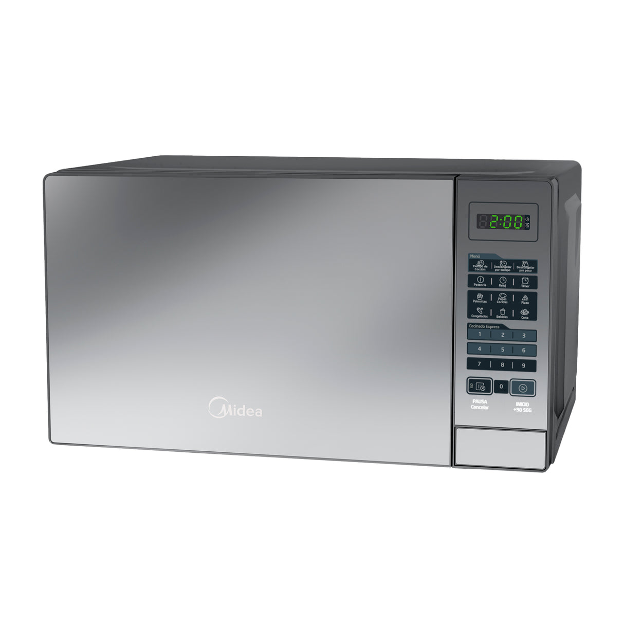 Midea MMDR07S2MG microondas Plata Solo microondas Encimera 20 L 1050 W