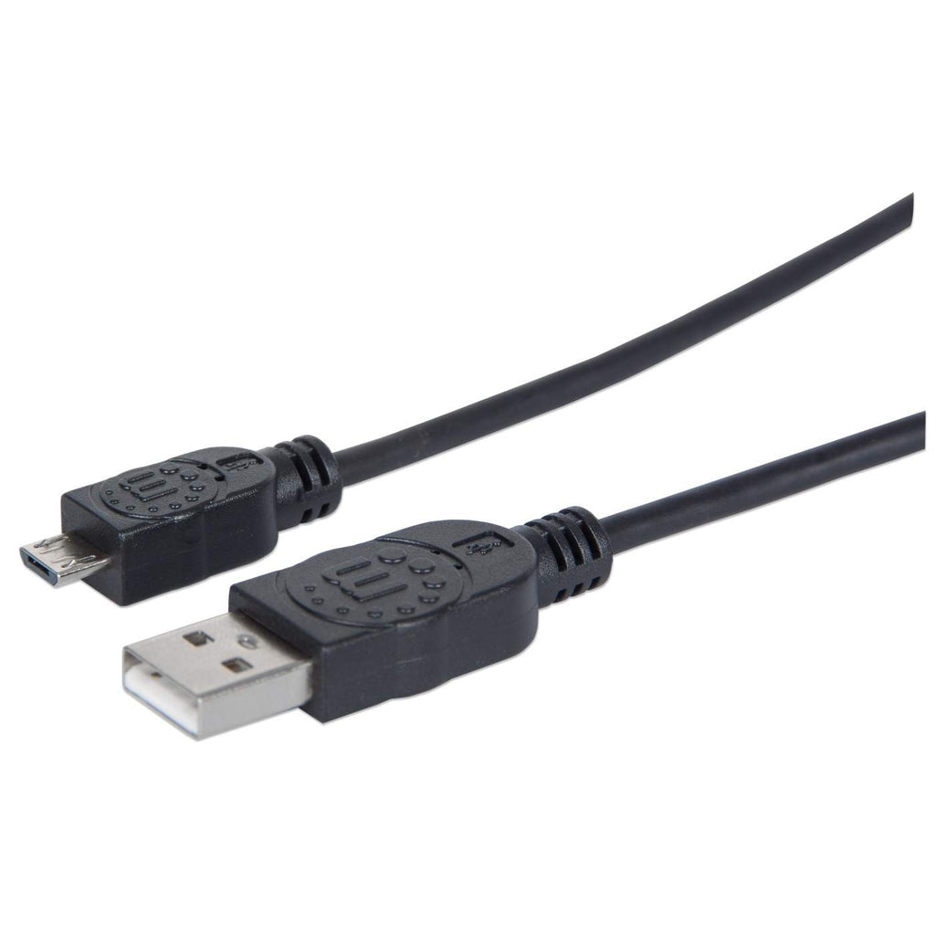 Manhattan Cable para Dispositivos USB Micro-B de Alta Velocidad Cable USB 2.0 USB A Micro-USB B Macho/Macho