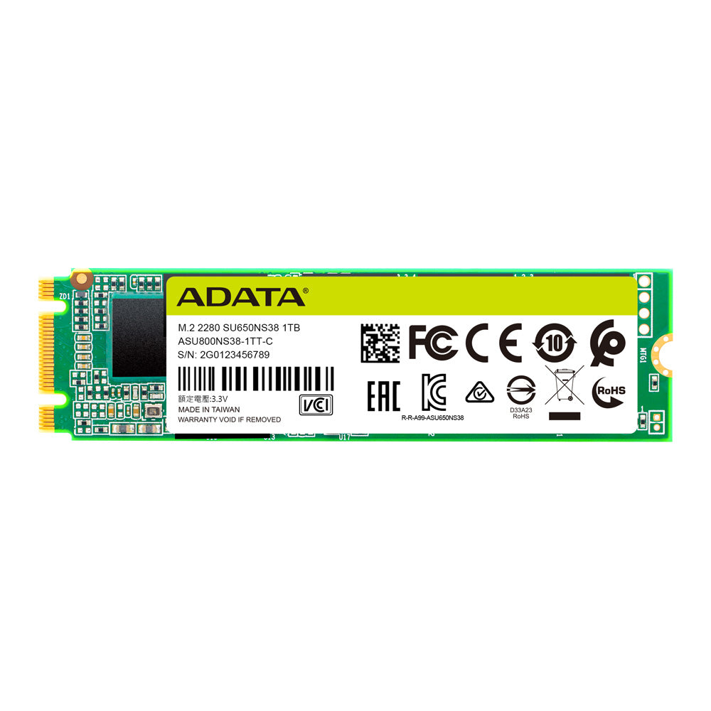 ADATA Ultimate SU650 unidades internas de estado sólido 1 GB M.2 Serial ATA III 3D NAND