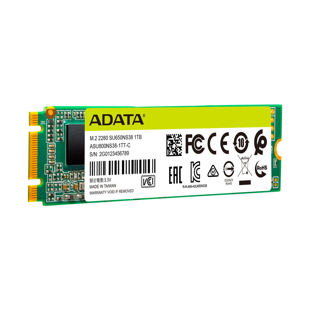 ADATA Ultimate SU650 unidades internas de estado sólido 1 GB M.2 Serial ATA III 3D NAND