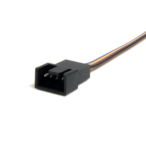 StarTech.com Cable Extensor 0,3m PWM 4 Pines Alimentación Ventilador Fan Placa Base Macho a Hembra Cables de alimentació