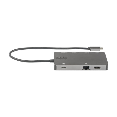 StarTech.com Adaptador Multipuertos USB C - Docking Station de Viajes HDMI 4K 30Hz o VGA - Hub Ladrón USB 3.0 de 5Gbps (