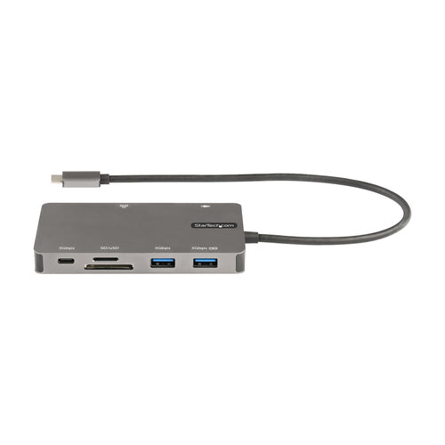 StarTech.com Adaptador Multipuertos USB C - Docking Station de Viajes HDMI 4K 30Hz o VGA - Hub Ladrón USB 3.0 de 5Gbps (