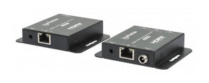 Manhattan Kit extensor HDMI 4K por Ethernet, extiende 4K@30 Hz hasta 40 m o 1080p@60 Hz hasta 70 m mediante cable Cat6, transmisor y receptor, aliment