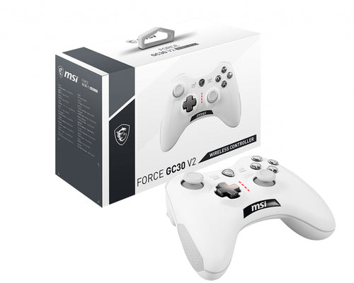 MSI FORCEGC30V2W Mandos y volantes Gamepad Android, PC Inalámbrico y alámbrico