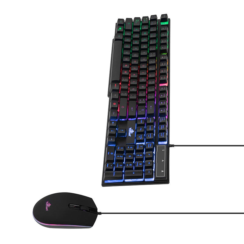 Yeyian YKP-20705 teclado Ratón incluido Juego USB Español Negro