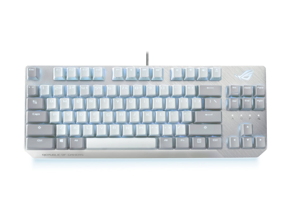 ASUS ROG Strix Scope NX TKL Moonlight White Teclado Juego Alámbrico USB Interruptor mecánico
