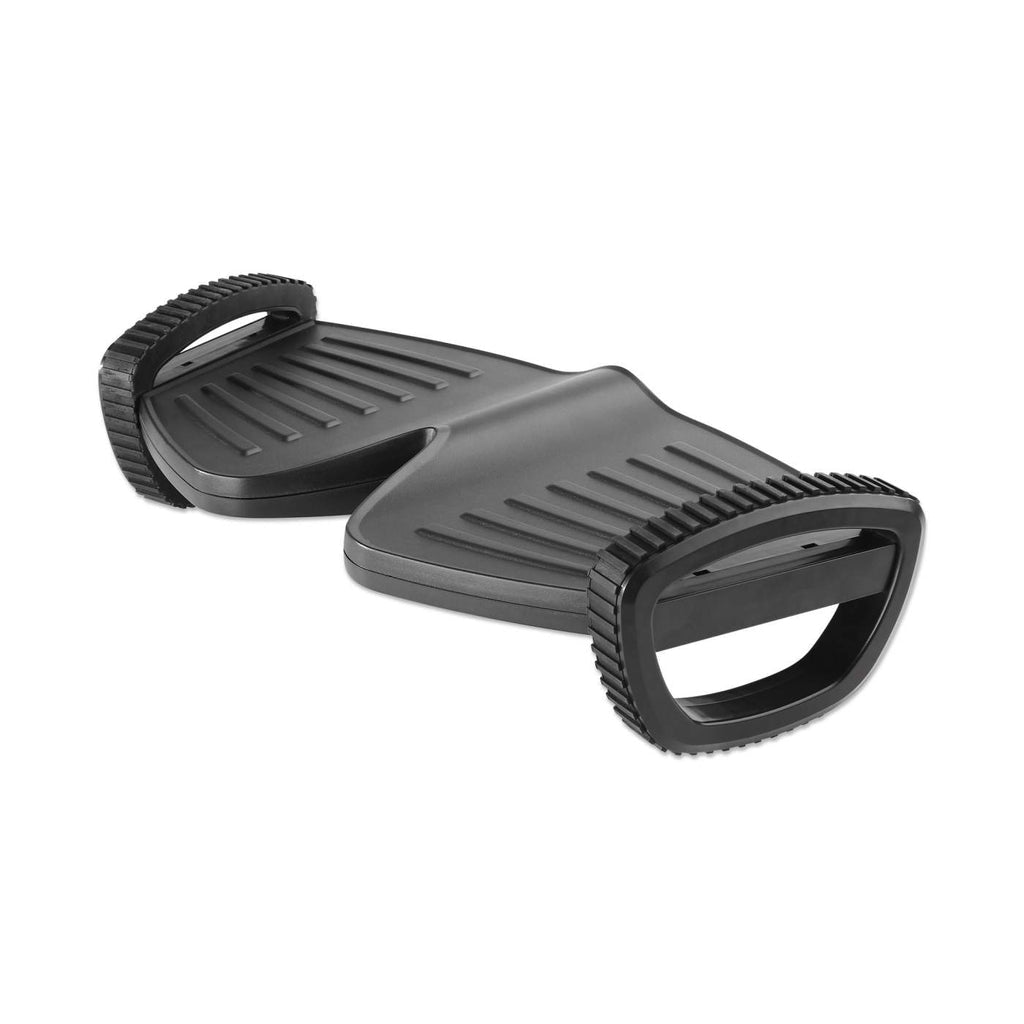 Manhattan Reposapiés ergonómico con balanceo soportes para el apoyo de pies Plástico Negro 10 kg 502 mm