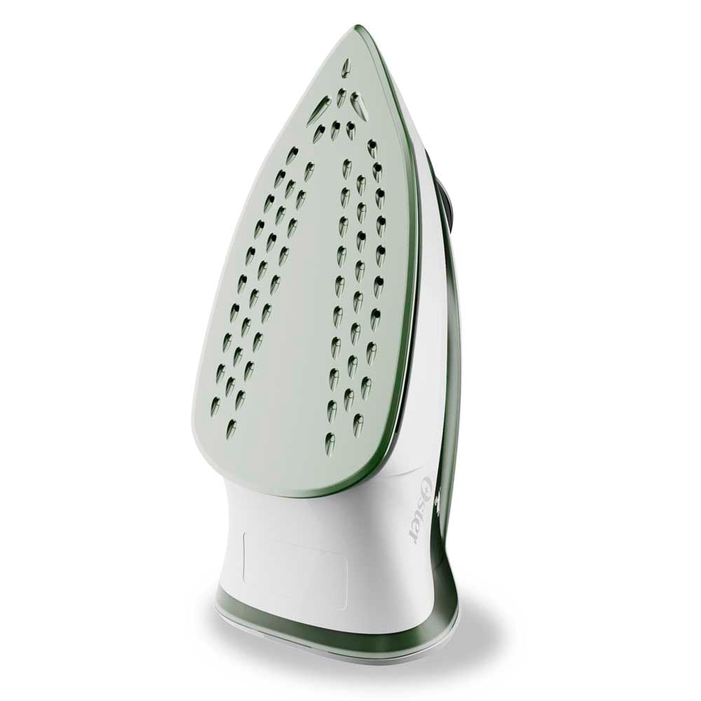 Oster GCSTBS3803 plancha Plancha a vapor Suela antiadherente Blanco, Verde, 180°, Giratorio