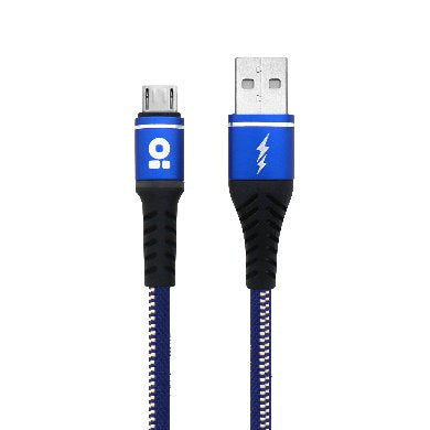 Cable USB V2.0 BROBOTIX 6000717, 1m, Carga y Datos, Azul