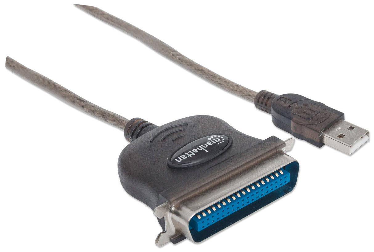 Manhattan 317474 Cable Negro USB A Centronics 36-pin 1,8 m