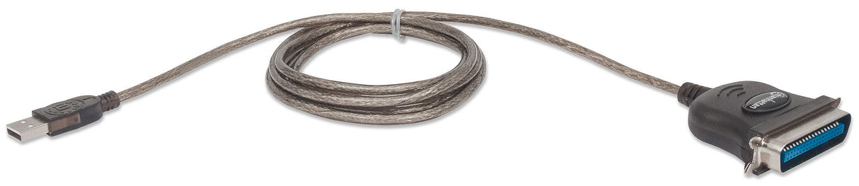 Manhattan 317474 Cable Negro USB A Centronics 36-pin 1,8 m