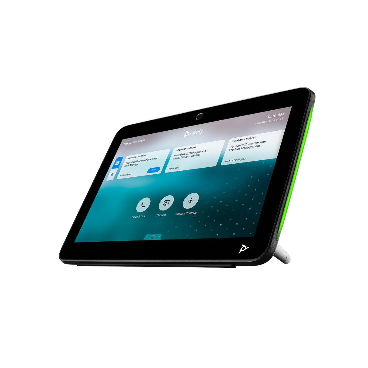 HP Poly TC10 Black Touch Controller with Poly+ 1 year Screen Negro, Escritorio/pared, LCD, 1280 x 800 Pixeles
