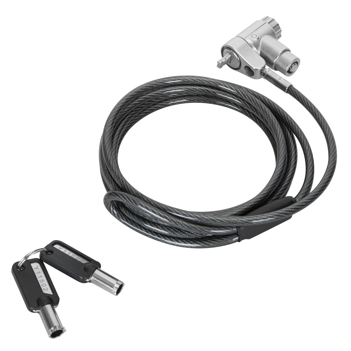 Targus ASP95MKGLX-25 Cable Plata Monitor, Portátil, Smartphone Llave Acero galvanizado