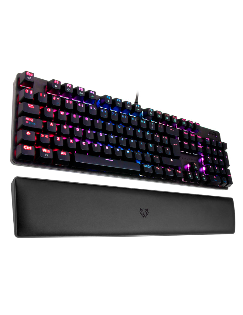 Balam Rush BR-932691 teclado Juego USB Negro, Tamaño completo (100%), Alámbrico, Interruptor de llave optomecánica