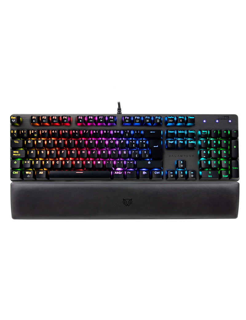 Balam Rush BR-932691 teclado Juego USB Negro, Tamaño completo (100%), Alámbrico, Interruptor de llave optomecánica