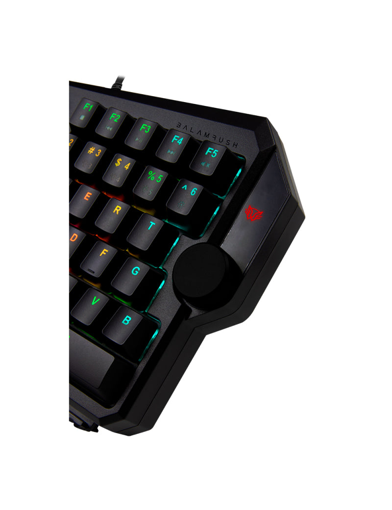 Balam Rush BR-932721 teclado Juego USB Negro, Alámbrico, Interruptor mecánico, LED RGB