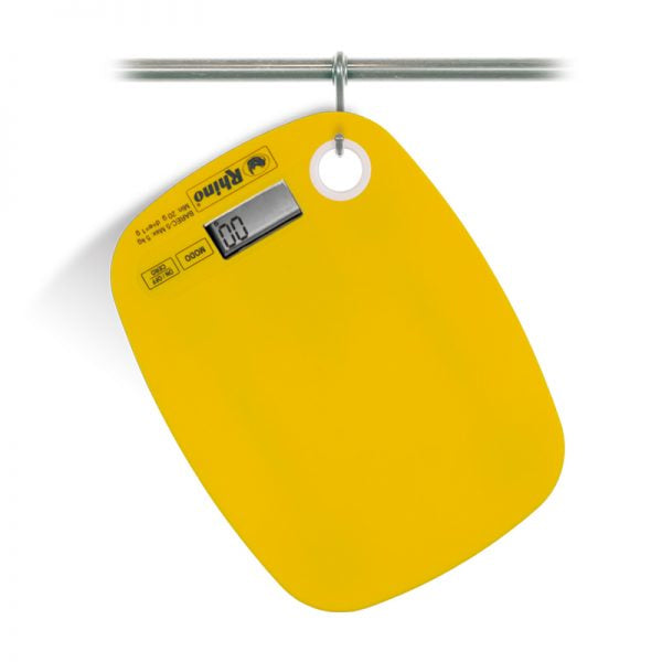 RHINO BAREC-5 báscula de cocina Amarillo Báscula electrónica de cocina, ABS sintéticos, Plástico