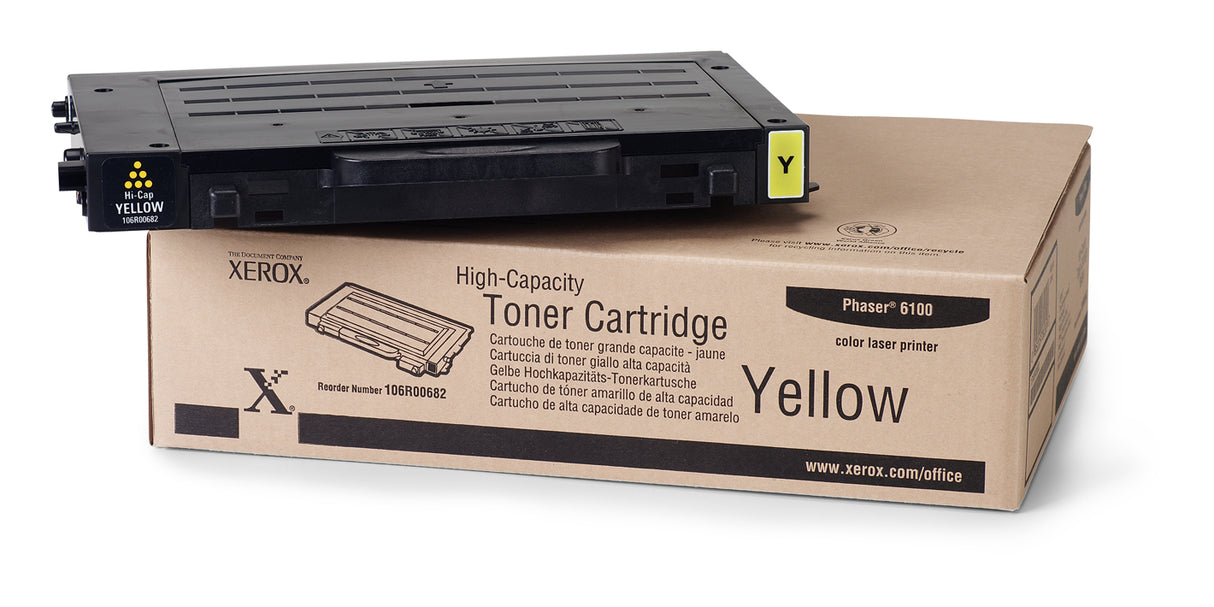 Xerox Cartucho de tóner amarillo de gran capacidad (5.000 páginas*) Cartucho de Tinta Phaser 6100 1 pieza(s) 5000 páginas Original